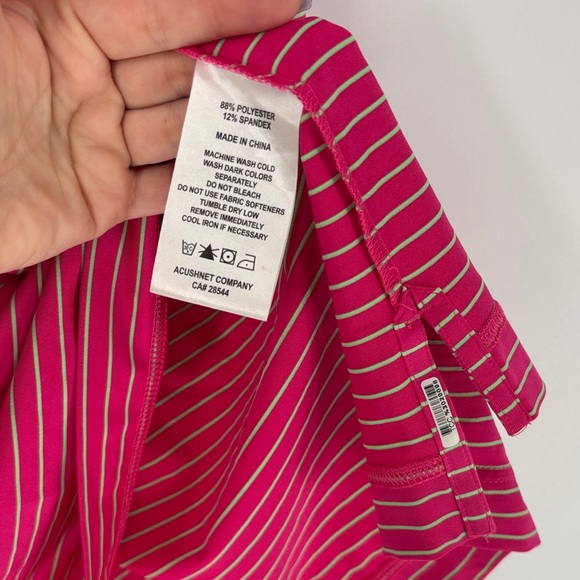 FootJoy Men's Hot Pink Striped Golf Polo xxl monogrammed sscc fj - Picture 3 of 5